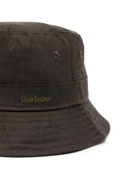 Belsay logo-embroidered cotton bucket hat