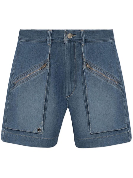 Jeliano high-waisted denim shorts 