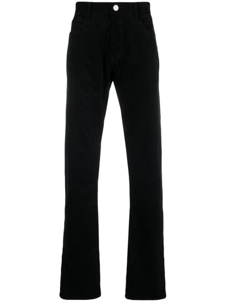 mid-rise cotton straight jeans