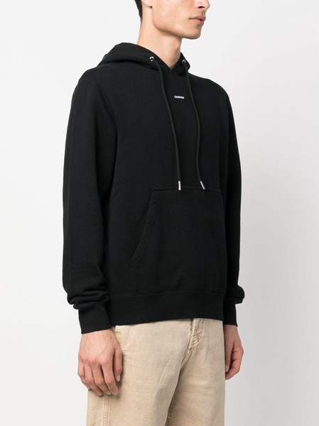 logo-print organic cotton hoodie