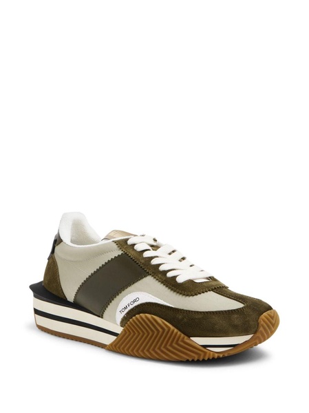 James lace-up suede sneakers