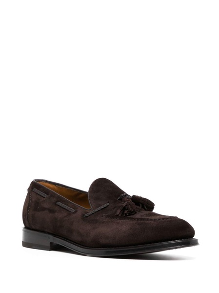 tassel-detail suede loafers