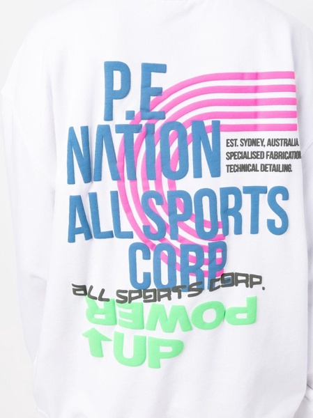 Power Up logo-print sweatshirt