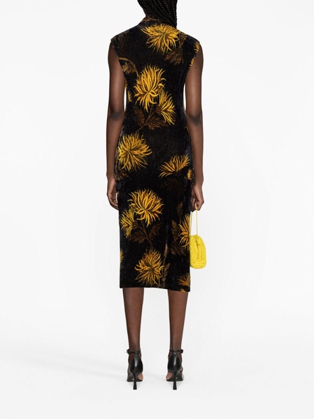 Etro Floral-Printed Sleeveless Midi Dress