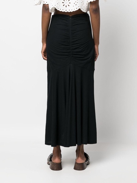 Nadira ruched maxi skirt