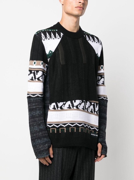 intarsia-knit jumper