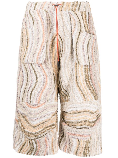 cropped knitted trousers