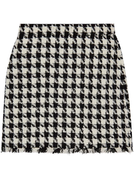 houndstooth A-line skirt 