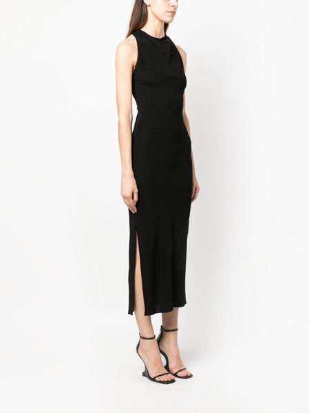 twisted-racerback lightweight midi dress 