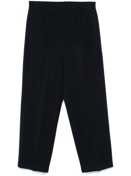 knitted straight-leg trousers 