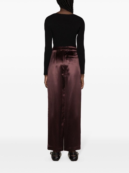 Vione silk-blend trousers