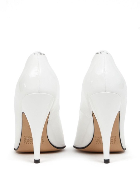 Tabi 110mm patent-leather pumps