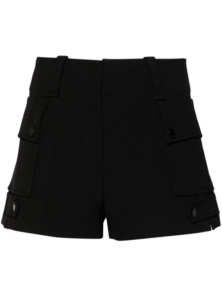 high-waist cargo shorts