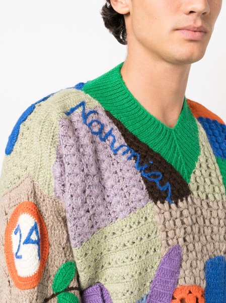 Nah Poetry crochet-knit jumper