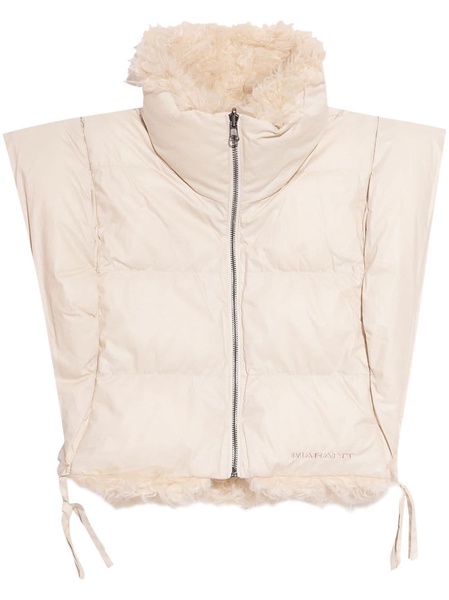 reversible faux-shearling vest