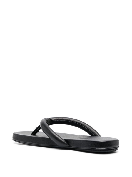 leather flip flops