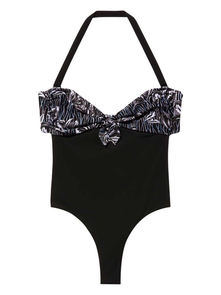 Fiori Di Loto-print swimsuit