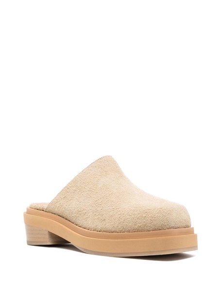 Zoe square-toe mules