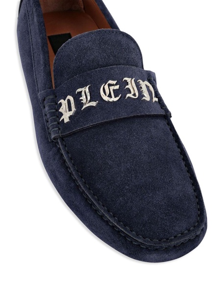 Gothic Plein suede moccasins