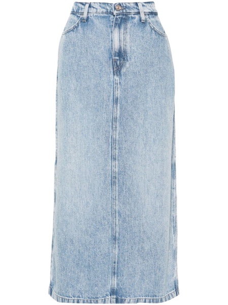 Abyss denim midi skirt