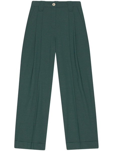 pleat-detail trousers