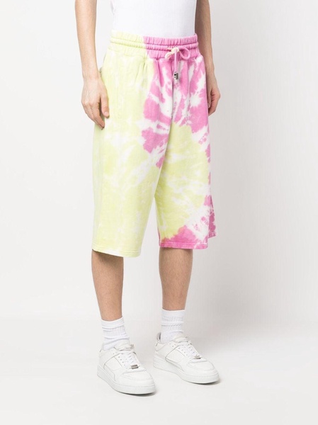 tie-dye print bermuda shorts