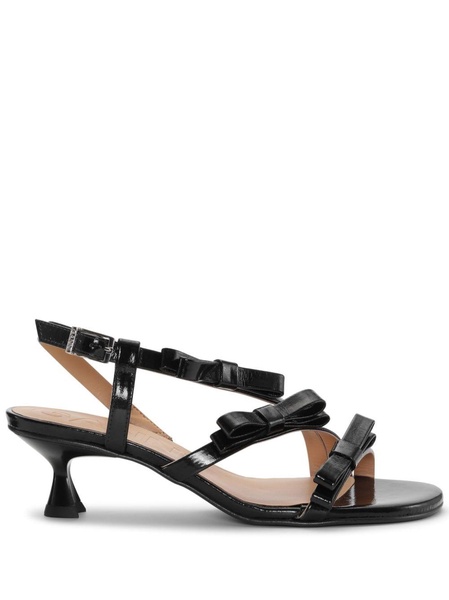 25mm bow-detail kitten-heel sandals