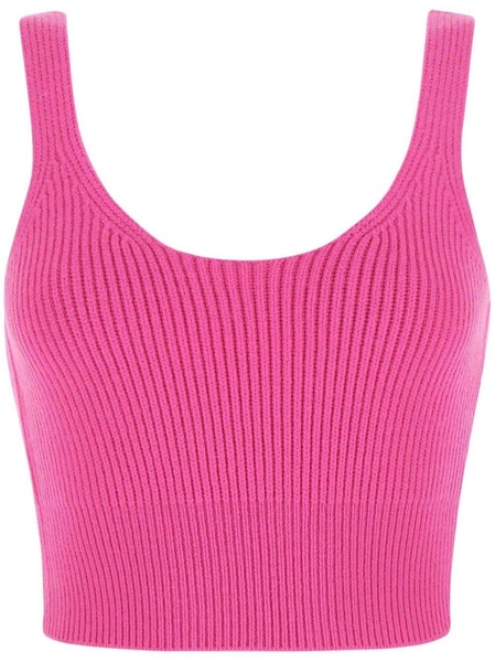 ribbed-knit vest top