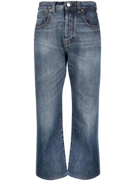 cropped flared jeans