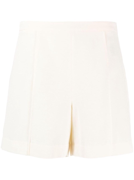 high-waisted pressed-crease shorts