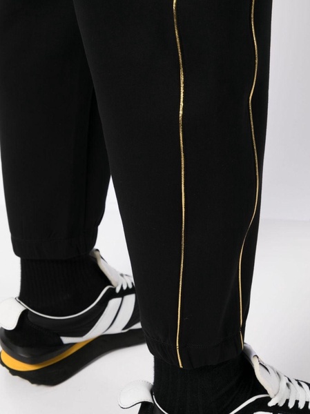 contrast-stitching track pants