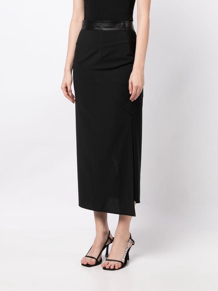 panelled midi skirt