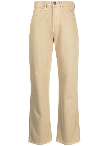 straight-leg cotton jeans