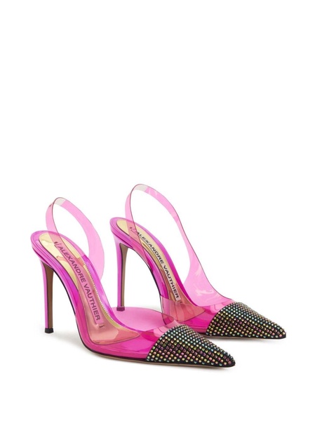 105mm crystal-embellished pumps