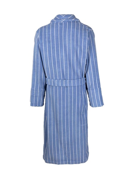 stripe-print organic-cotton robe 