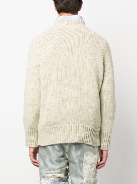 chunky-knit crew-neck jumper 