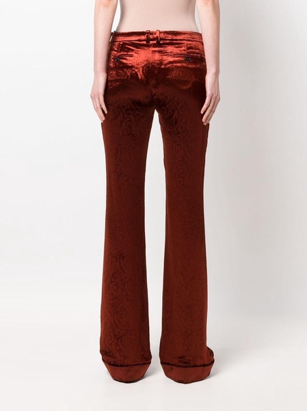 flared velvet trousers