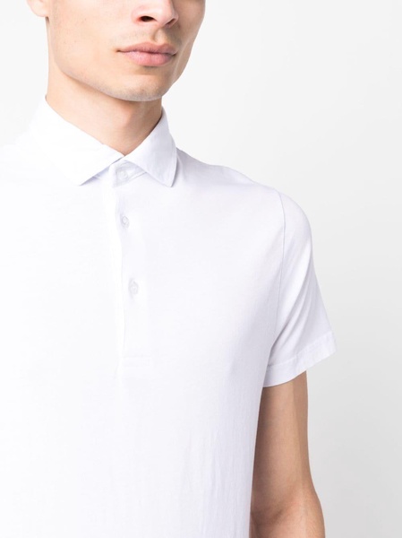 cotton short-sleeved polo shirt 