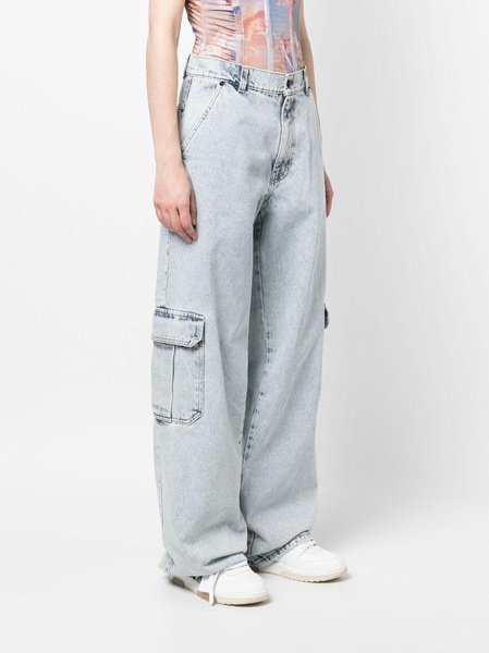 mid-rise wide-leg jeans