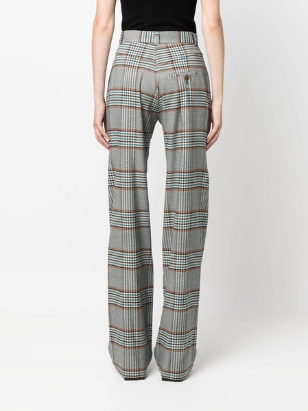 Ray tartan check-pattern trousers