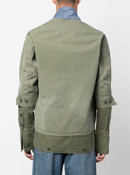 hybrid cotton military jacket