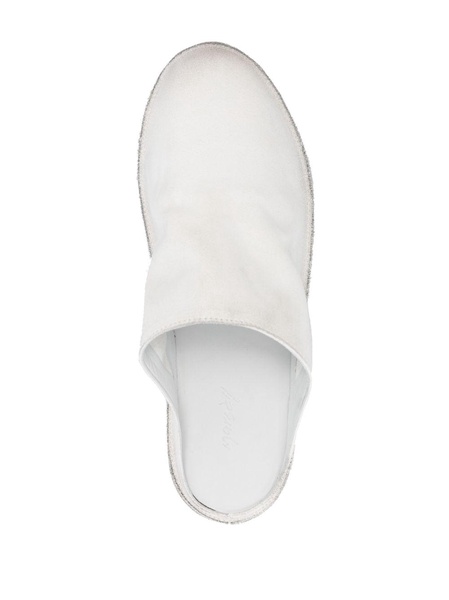 Strasacco round-toe leather slippers