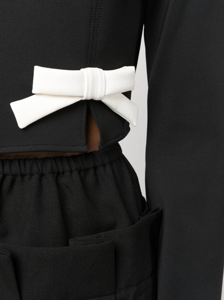 bow-detail cropped top