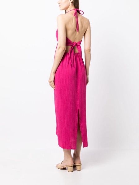 Laila halterneck midi dress