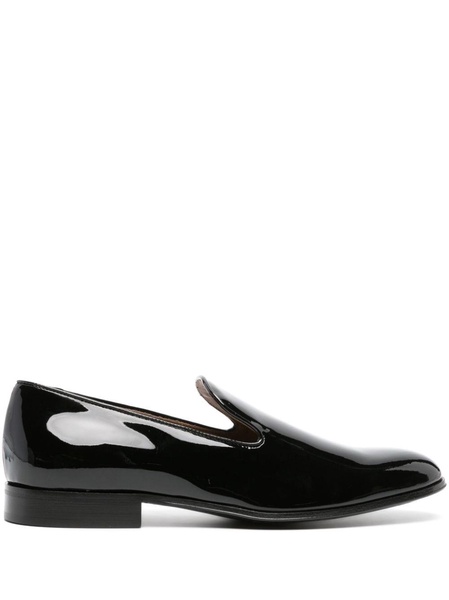 patent-finish leather loafers