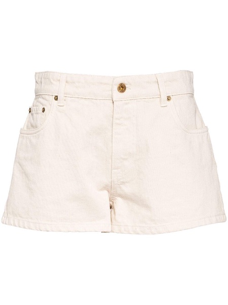 low-rise denim shorts