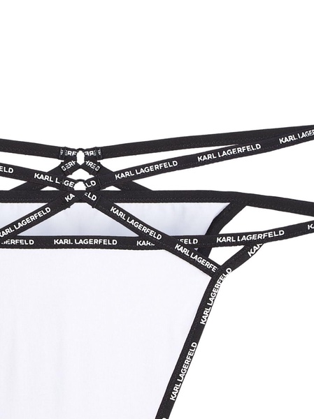 mini logo strappy mid-rise briefs