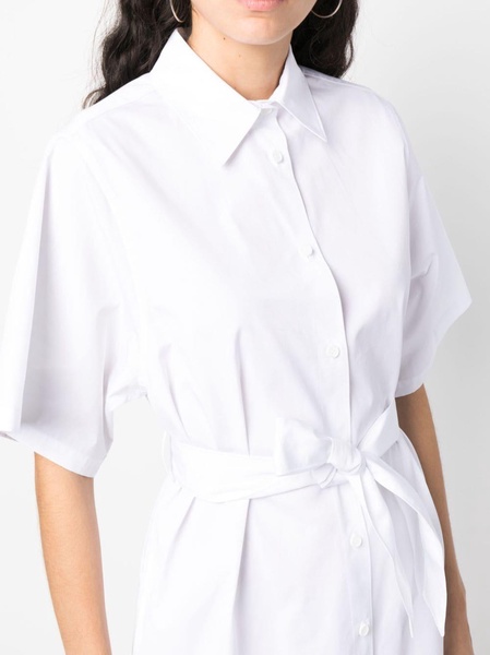 short-sleeve cotton shirt dress