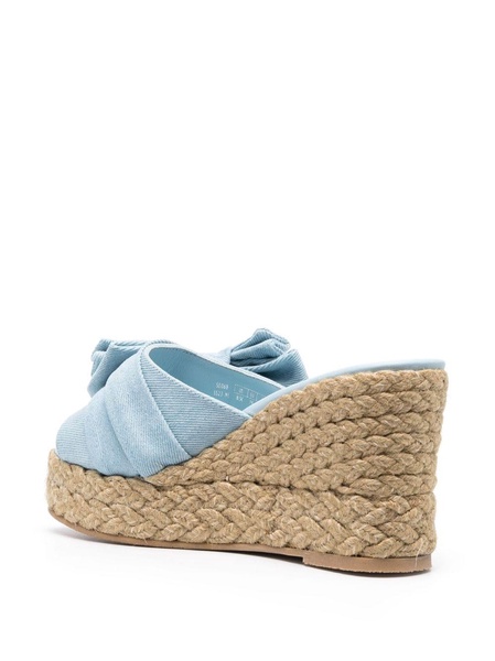 Loveknot Espadrille 100mm wedge sandals