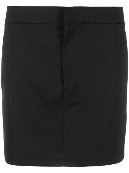 mid-rise tailored miniskirt